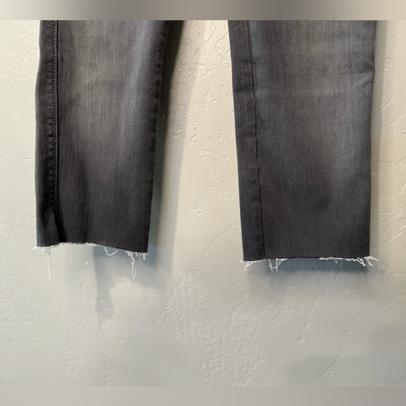 7 for All Mankind The Slim Cigarette Raw Hem GRAY SZ 26 - NEW! - Picture 9 of 16